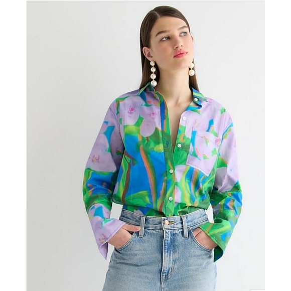 39. J.Crew Limited-edition Nicole Wittenberg X J.Crew sweet William shirt - Picture 3 of 10
